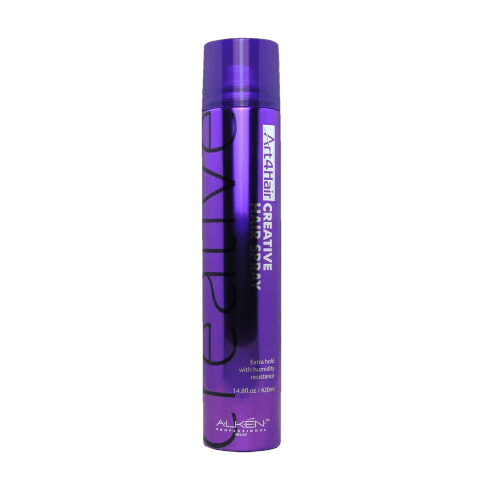 Alken Art4Hair Creative Hair Spray in a 420ml purple aerosol can